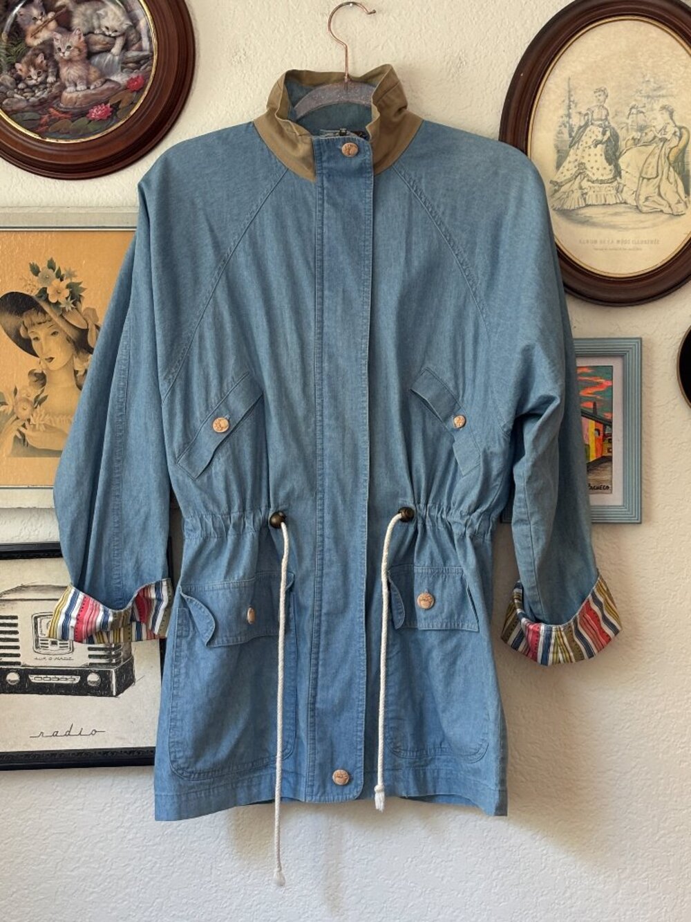 Vintage lightweight denim chambray jacket